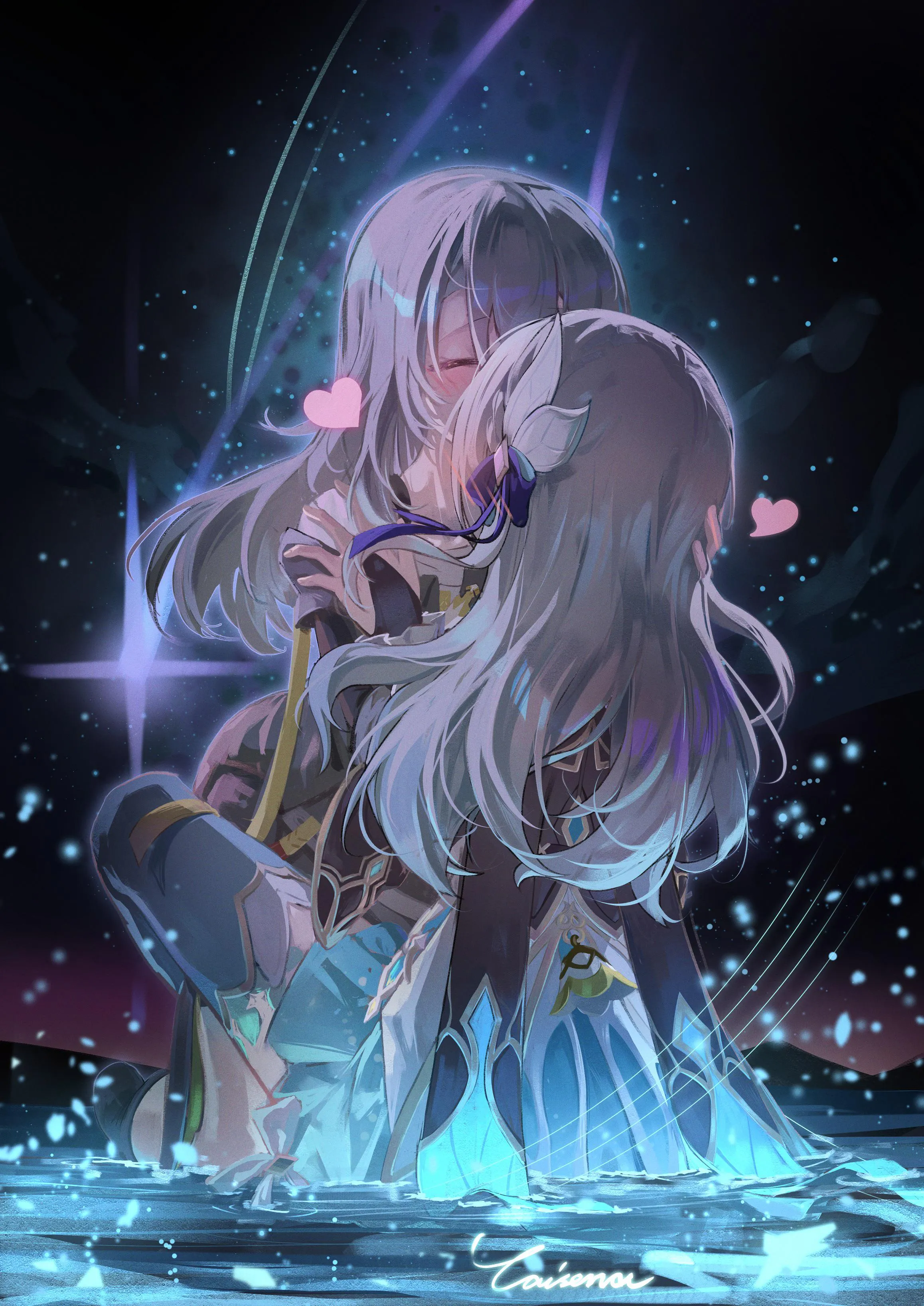 Stelle making out with Firefly Honkai Star Rail